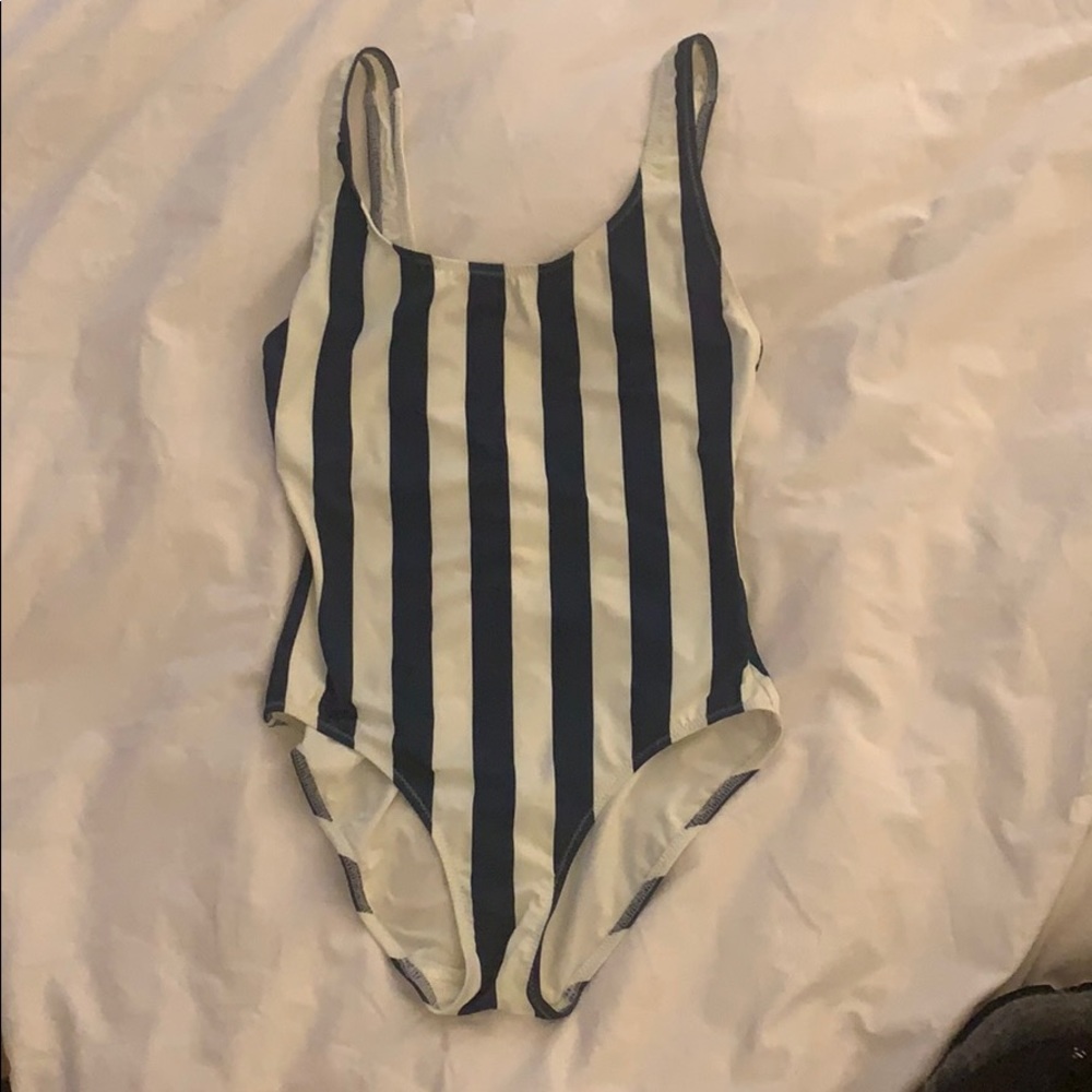 Solid And Striped One Piece - image 1